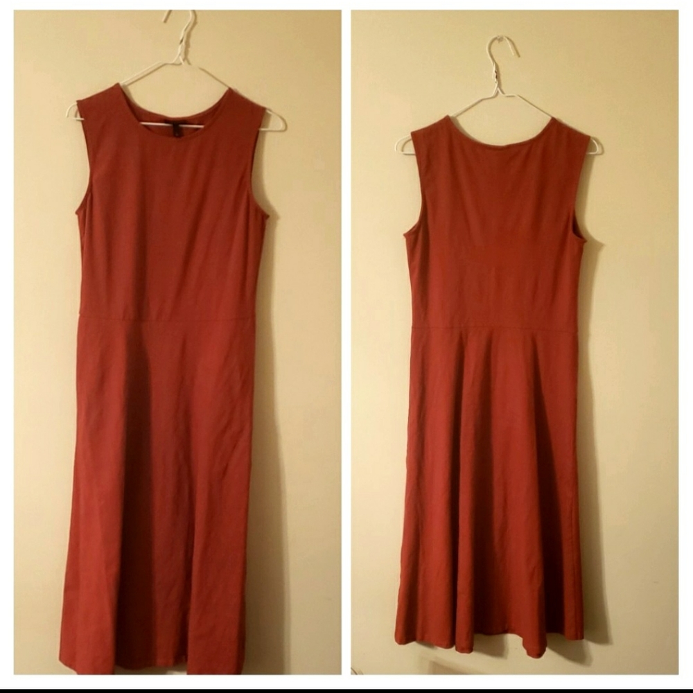Donated! Burnt orange dress- Who What Wear - Picture 4 of 4
